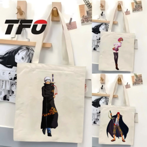 TFO Tote Bag One Piece the Straw Hat Pirates Monkey D. Luffy Versatile Ideal for College School