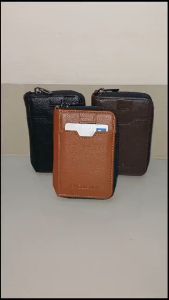 BAELLERRY D9182 DOMPET UANG KARTU KEKINIAN MINIMALIS KULIT PU LEMBUT