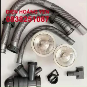 Bộ xi phông thoát nước dành cho chậu rửa chén 2 hố