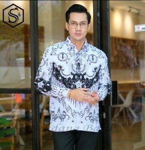 SERAGAM BATIK PGRI PRIA LAPIS FURING HALUS SERAGAM KERJA ATASAN GURU NASIONAL