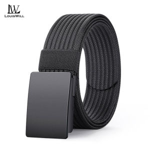 LouisWill Fashion Mens Belts Durable Nylon Belt Trendy Utility Waist Belts 120cm Adjustable Length Scratch Resistant Belts for Men Vintage Jeans Belt for Men