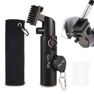 Gopal Pro Golf Club Cleaner พร้อมเครื่องทําความสะอาดร่องและคลิปยึด ขนแปรงไนลอนทนทานเพื่อการทําความสะอาดที่ง่ายดาย
