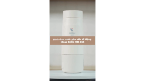 Bình đun nước di động Moaz Bebe MB-058 300ml - Ấm siêu tốc hâm nước nóng pha sữa cho bé dùng pin