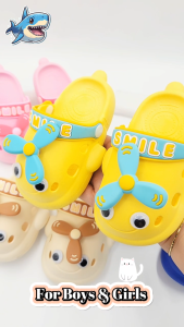Age 2-6Yrs Helicopter Kids Boy Girl Sandals Slippers Size 20-31 Sandal Selipar Budak By SFM