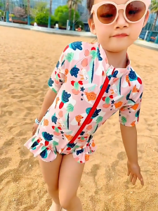 LOVEพร้อมส่ง ชุดว่ายน้ําเด็กผู้หญิงชุดว่ายน้ำเด็กหญิงเด็กทารกสยามเจ้าหญิงน้อยกระโปรงน่ารักเด็กใหญ่สาวว่ายน้ำReady Stock