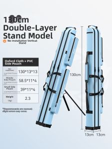 YUZHIYUAN | New Bracket Hard Shell High Capacity Fishing Specific Fish Rod Bag