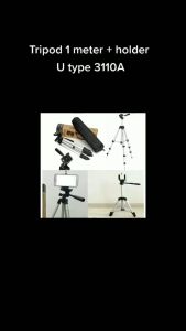 Tripod 1 meter Weifeng 3110 dan Kamera Universal + Free Holder U dan Dudukan Kamera