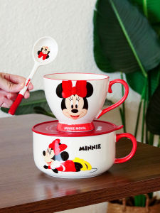 Disney Childrens Fun Series Instant Noodle Cup Microwaveable Heating Canteen Dormitory with Rice Large Capacity Sealed Lid Handle