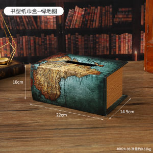 Retro Creative Tissue Box Cover Design Home Living Room Coffee Table Restaurant Desktop Drawer Style Tissue Box Linen Box