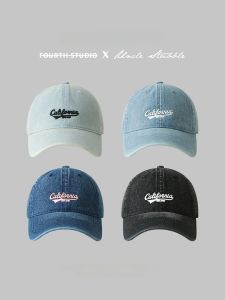 Casual Denim Baseball Cap for Men and Women Street Style Wide Brim Dome Shape Shopping Hat Neutral for All Seasons