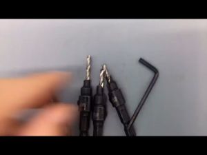 Superior quality 5X HSS Drill Bit Countersink Wood Drill Bit Set Cordless Step Drill Bits for Metal Woodworking #5 #6 #8 #10 #12（Silver）