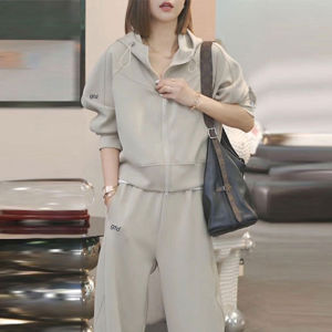 Shalldoer | Korean Style Hooded Sportswear Set for Women