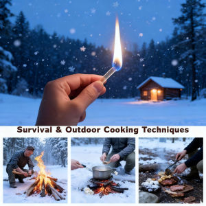 20Pcs Portable Mini Outdoor Camping Plastic Strip Survival Campfire Fire Starter Camping Gear Tool