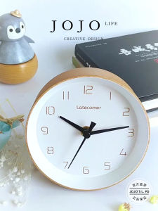 Creative Wooden Wall Clock Home Decorations Jojos L. Phd.Huangze Vintage Plastic Disk Battery Powered round Shape Clock