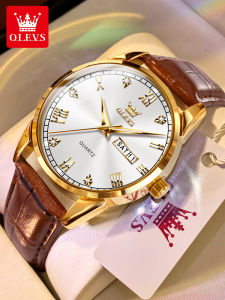OLEVS | Waterproof Simple Business Student Quartz Watch Leather Strap