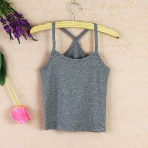 เสื้อกั๊กคอตตอนสั้นเซ็กซี่สำหรับผู้หญิง ทรงเข้ารูป ใส่ด้านใน ใส่ลำลอง ใส่ไปทำงาน ใส่ไปออกกำลังกาย ใส่ไปเที่ยว ใส่ไปเดินทาง ใส่ไปทำโยคะ ใส่ไปปั่นจักรยาน