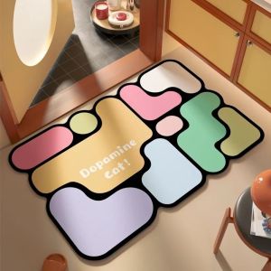 VIKAMA Retro Star Tomato Patterned Bathroom Mat Non Slip Washable Entryway Floor Mat for Bathroom Kitchen Home Decor