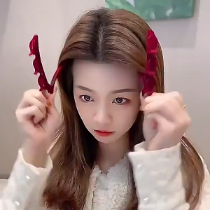 กิ๊บติดผม หนีบผม จับช่อเล็ก กำมะหยี่ แฟชั่น น่ารักเปิดใบหน้า