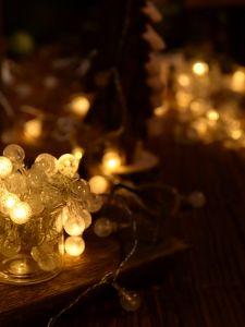 999SHOPMALL 220V Christmas String Light 10 Meter Outdoor Waterproof Christmas Lights Solar Power Crystal ball for Patio bulb Garden For Camping Porch Wedding Party Decoration