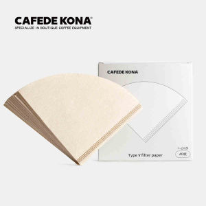 CAFEDE KONA Pour Over TYPE V FILTER PAPER COFFEE  DRIPPER 40sheets  coffee filter Coffee goods paper conical filter paper filte