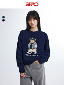 spao | Áo Sweater Len Bear Phong Cách Tối Giản