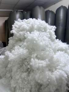 2kg Bông gòn nhồi gối – thú bông – sợi trắng mềm