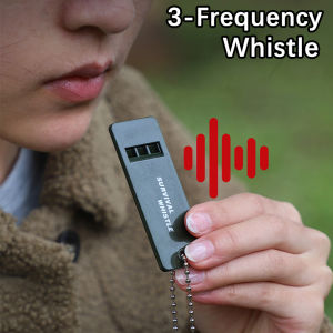 2/5pcs 3-frequency Survival Whistle Outdoor High Decibel Survival Whistle for Hiking Camping Hunting Light-weight Whistle