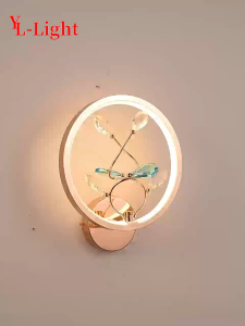 ห้องนอนโมเดิร์นหัวเตียงโคมระย้าห้องนั่งเล่นโคมไฟสร้างสรรค์ที่เรียบง่าย LED แสงหรูหราคริสตัลห้องรับประทานอาหารโคมระย้า