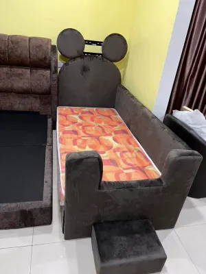Kids Single Bed Frame Katil Kanak Children Bed Katil Mickey Design for Boys and Girls