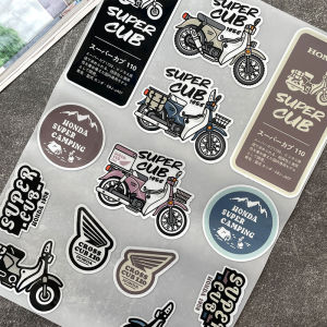 Honda Cub Cross CC110 Reflective Stickrer Scooter Fuel Tank Badge Super Cub 500 50 C125 CT125 Hunter Engine Cover