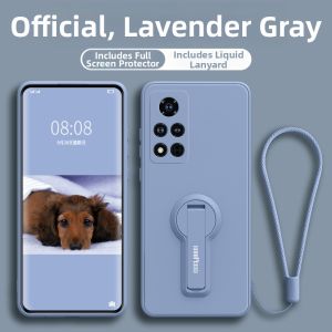 GGUU | Full Protection Anti-drop Phone Case with Stand for Honor V40 Liquid Silicone