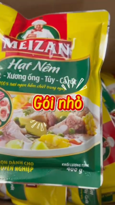 Hạt Nêm Meizan Vị Heo 400gr - Gói Nhỏ Tiện Lợi Dễ Sử Dụng