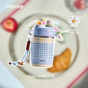 CAROTE | Ly Inox Cách Nhiệt Độc Lạ Có Ống Hút Dành Cho Phụ Nữ Và Trẻ Em 