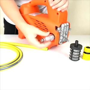 ชุดข้อต่อกรอง ข้อต่อสวมเร็ว กรองเครื่องฉีดน้ำแรงดันสูง อะแดปเตอร์เครื่องล้างรถ ใช้กับสายยาง 4 หุน