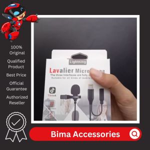 Microphone Mic Clip On LAVALIER JH 041 A LIGHTNING FOR IPHONE Vlog Youtube Smule Bigo