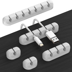 Data Cable Organizer Holder Cable Manager Desktop Wall Mount Cable Tidier