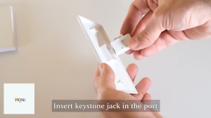 5pcs 2port Wall Ethernet Network Keystone Jack Plate For CAT6 RJ45 Connection Scoket Panel Wallplate