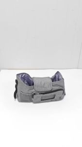 aby Small Diaper Bag Stroller Organizer with Insulated Cup Holder& Shoulder Strap Mini Stroller Storage Pouch for Outdoor