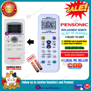 PENSONIC AIRCON Remote Replacement [**Mag Basa B4 Umorder**] Ready to USE Universal for PENSONIC WINDOW TYPE AIR CONDITIONER Remote Control PENSONIC Universal AC Remote PENSONIC Aircon Remote alluremarketplace2ND
