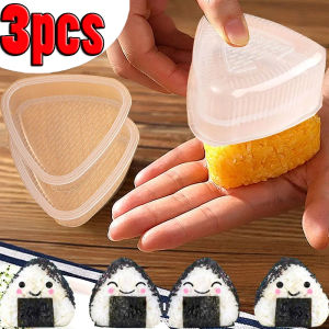 3pcs DIY Triangle Rice Ball Mold / Seaweed Sushi Mold Press Maker / Japanese Style Cute Animals Sushi Mold / Plastic Onigiri Rice Ball Bento Mould Set