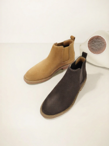 BELLE | Giày Boots Chelsea Nam Lót Nỉ Mùa Đông