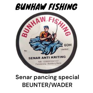 senar pacing beunter/wader anti keriting dan lentur siap pakai