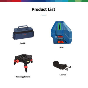 Bosch | Stable Bosch GLL 50-15 XG Cross Line Laser Level Adjustable Tripod Base for Field Masonry Work and Renovation Alignment Tasks