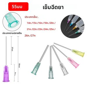 10/50/100PCS 55mm Bayonet สไตล์ Dispensing เข็มเข็มฉีดยาเข็มตรง Precision Liquid Syringe Dispenser BLUNT เข็มเคล็ดลับ