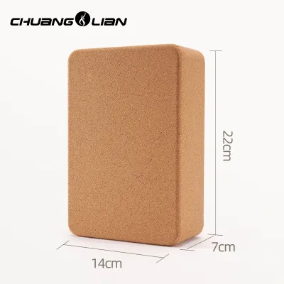 chuanglian | บล็อกโยคะไม้ก๊อก ความหนาแน่นสูง สำหรับผู้เริ่มต้น