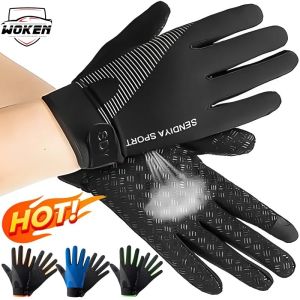 【WOKEN】chống trượt Găng Tay Lái Xe Kín Ngón cảm ứng thoáng khí xe máy và găng tay đi xe đạp găng tay lái xe nam nữ mùa hè găng tay bảo vệ chống nắng