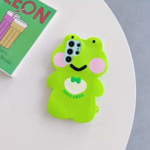 EOENKK | Kawaii Smile Frog Cartoon Phone Case For Samsung Galaxy S26 S25 S24 S23 S22 S21 Plus Ultra S24 S25 FE A33 A16 A15 A14 Back Cover