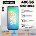 SAMSUNG A06 5G NFC Ram  12+128 GB (6+6 Gb) kamera 50 mp  GRATIS TRAVEL ADAPTOR GARANSI RESMI. 