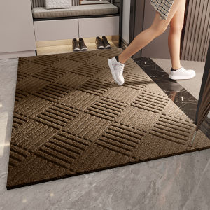 Modern Simple Entrance Door Mat Anti-Slip Rubber Outdoor Mud Removal PVC Door Mat Home Use Carpet for Living Room