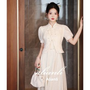Luxury Minimalist New Chinese Style Evening Dress for Adult Ceremony and Engagement